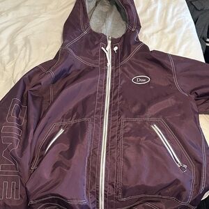 Dime Purple Lined Hooded Jacket New never worn!